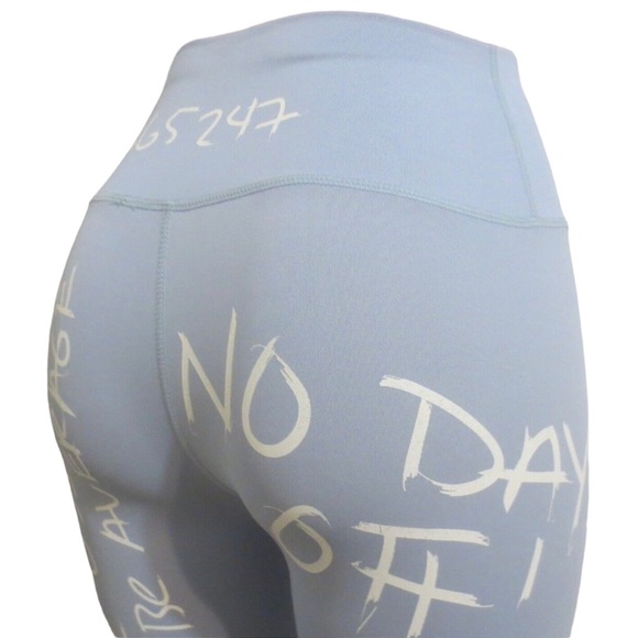 NWOT HTFU High Waist Analog Leggings Light Blue / White XS - Picture 5 of 9